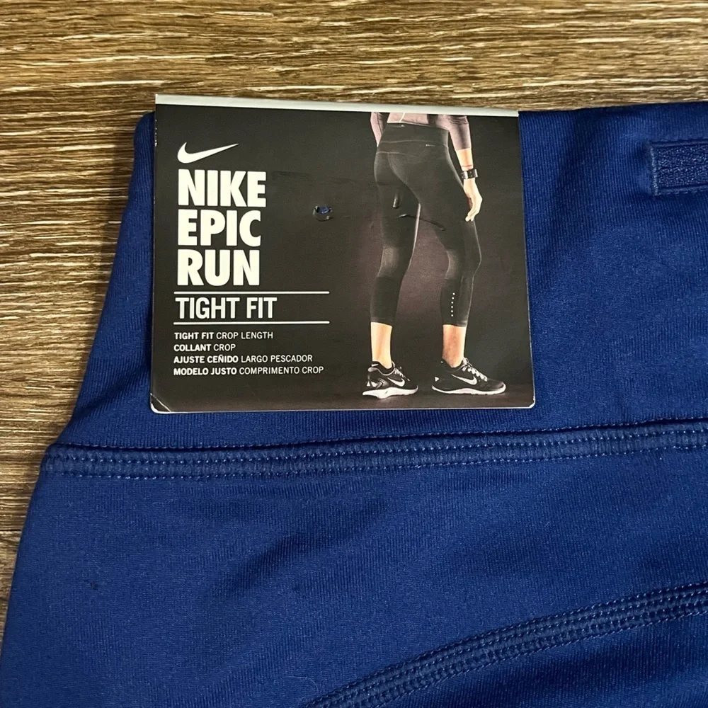🆕 Nike | Epic Run Capri Tight Legging in Cobalt Blue Size Medium